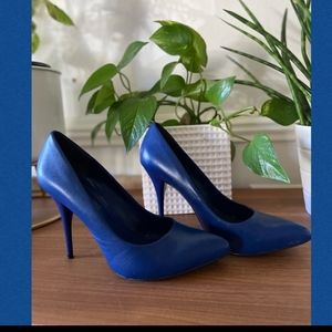 Aldo blue heels